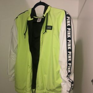 Pink neon windbreaker